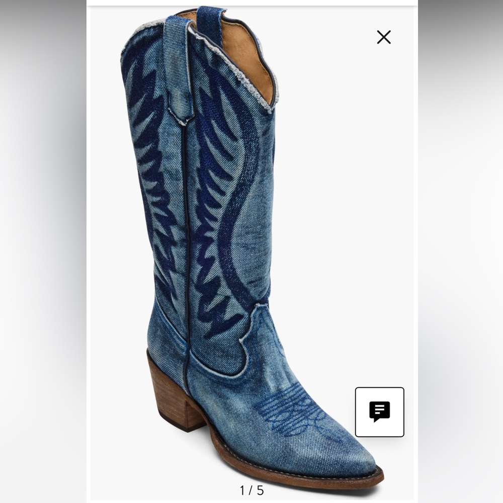 Albany Denim Western boots 7.5 - Picture 4 of 4